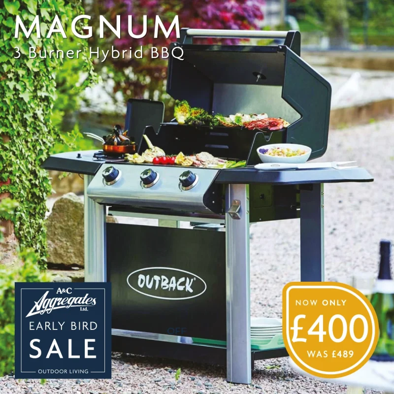 3-burner BBQ